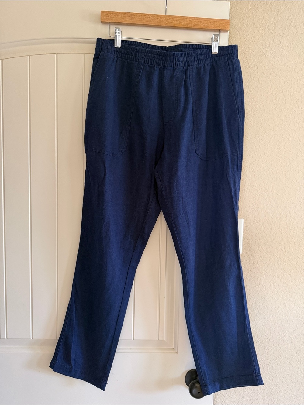 Banana Republic Mens Navy Linen Pant